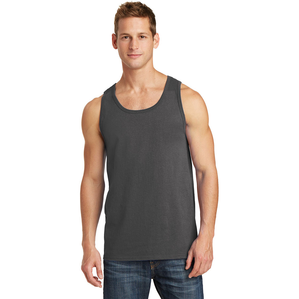 Athletic Heather Tank Tops - Port & Company - Soft Cotton