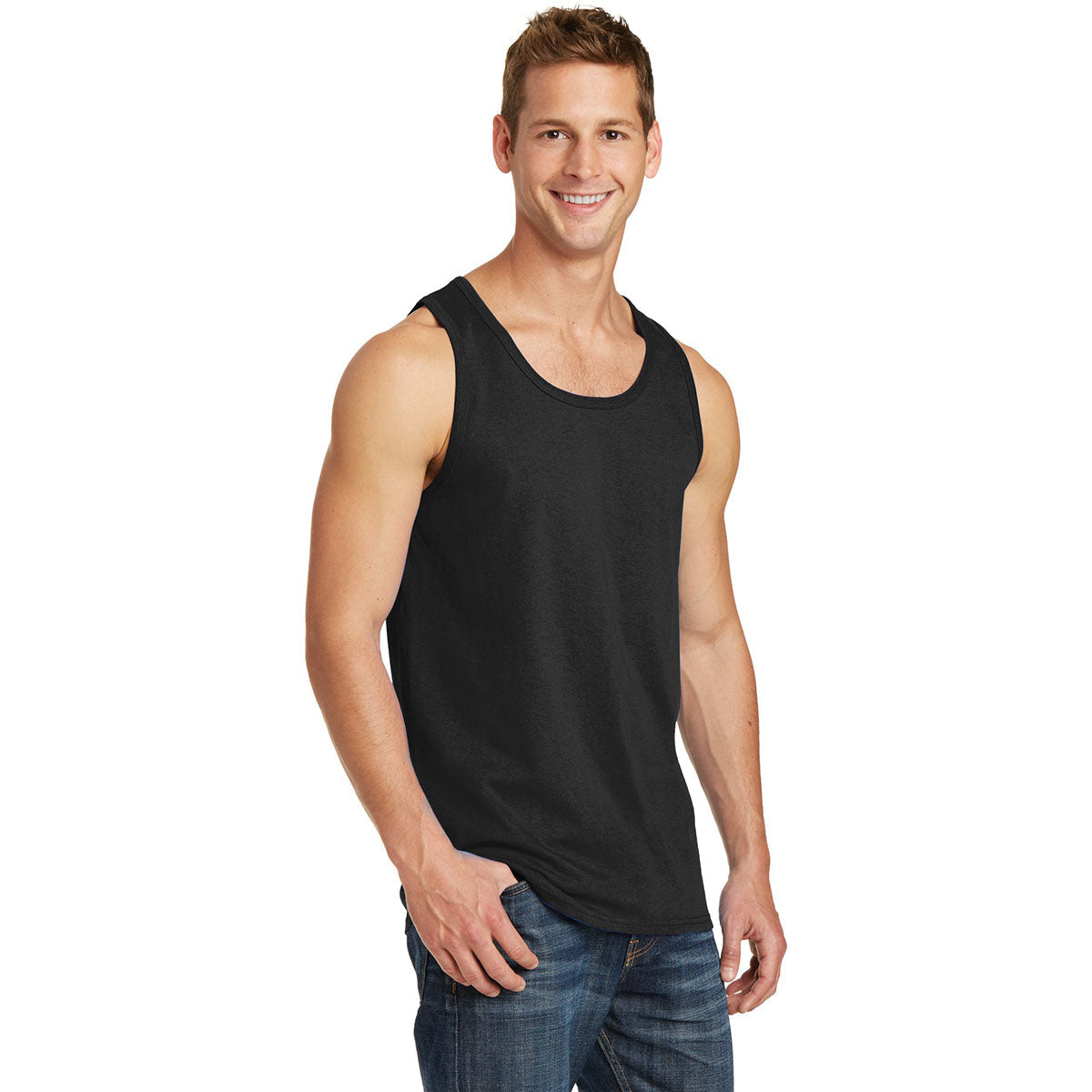 Athletic Heather Tank Tops - Port & Company - Soft Cotton