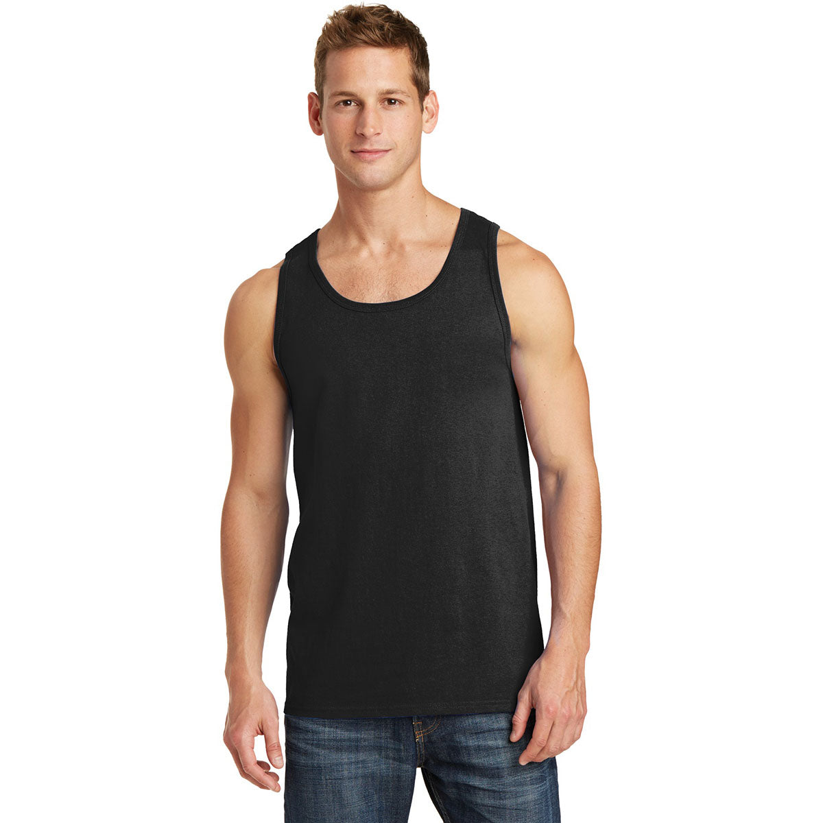 Athletic Heather Tank Tops - Port & Company - Soft Cotton