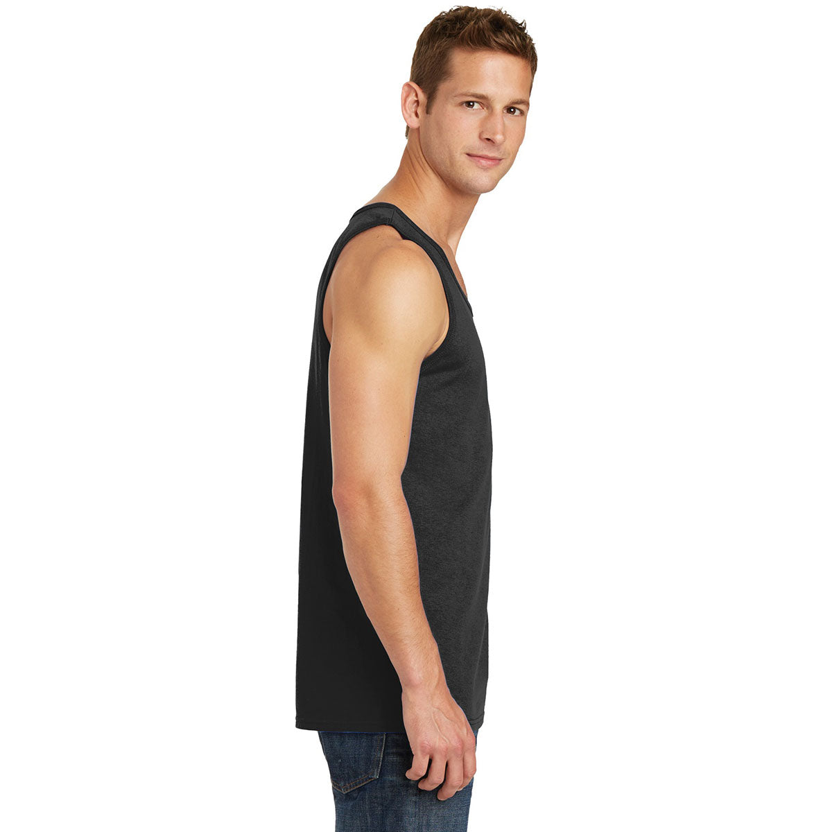 Athletic Heather Tank Tops - Port & Company - Soft Cotton