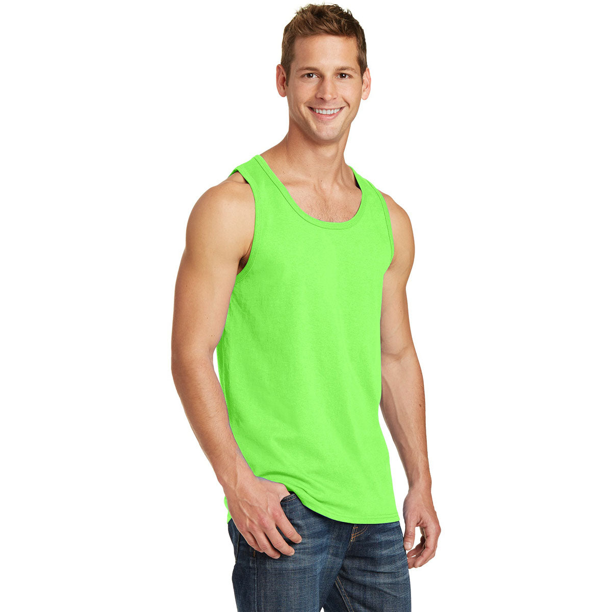 Athletic Heather Tank Tops - Port & Company - Soft Cotton
