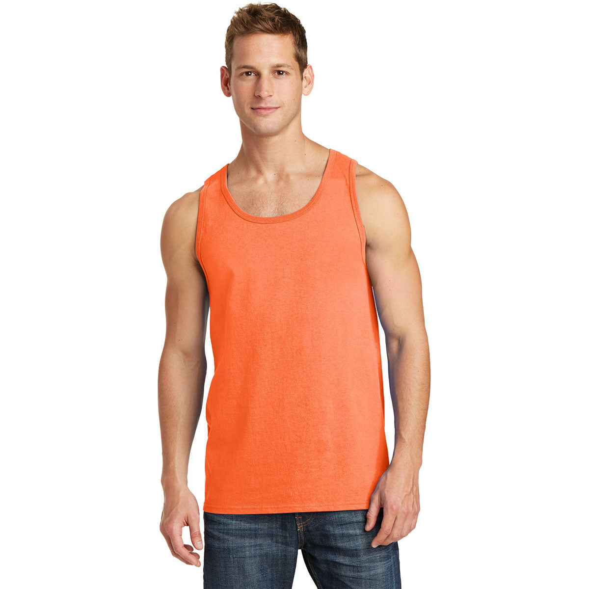 Athletic Heather Tank Tops - Port & Company - Soft Cotton