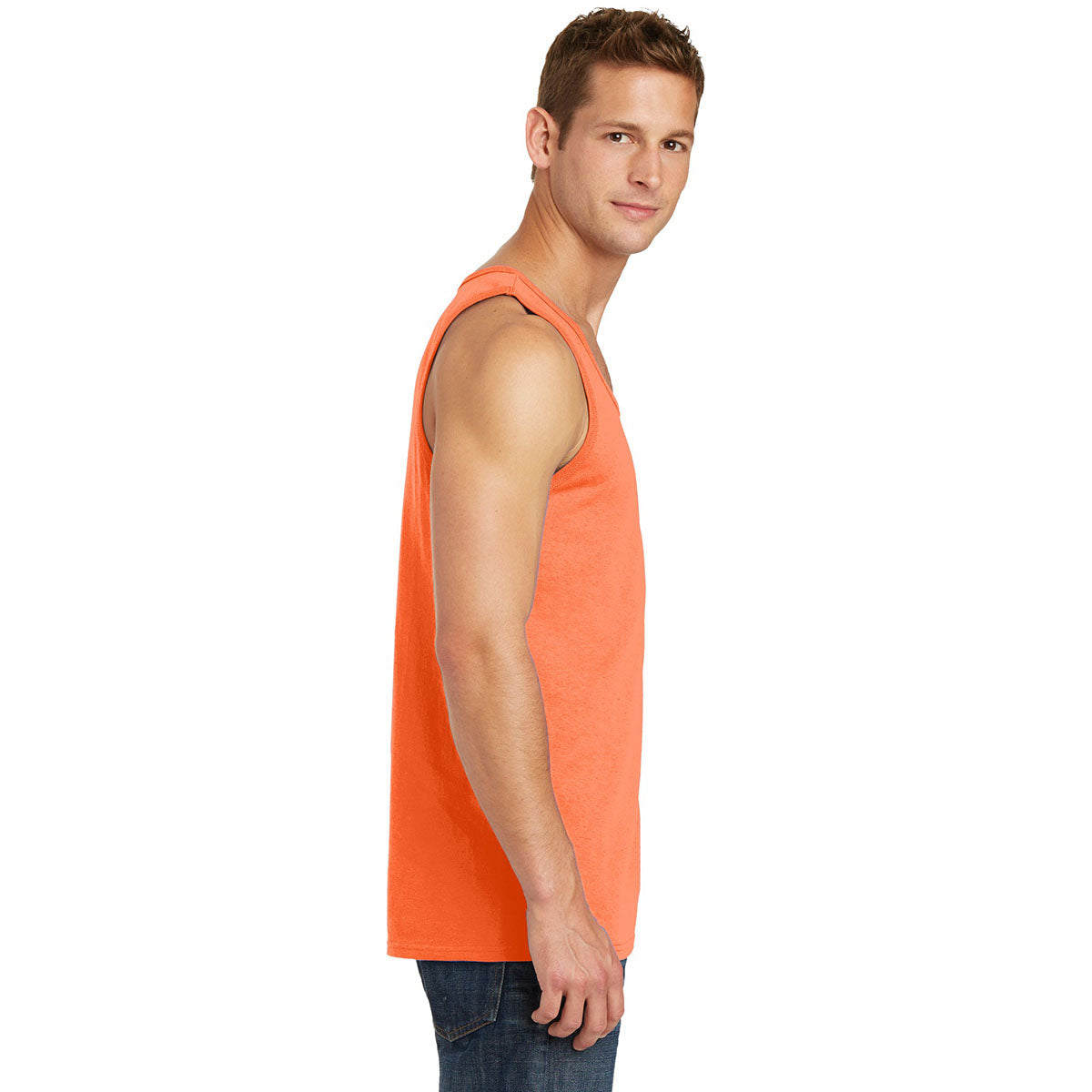 Athletic Heather Tank Tops - Port & Company - Soft Cotton