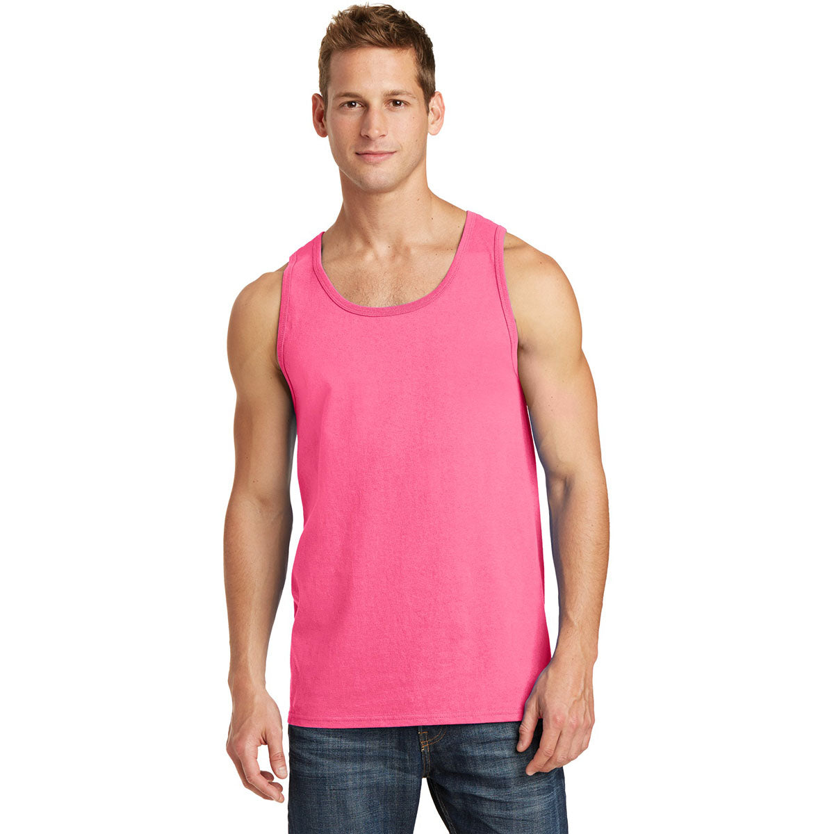Athletic Heather Tank Tops - Port & Company - Soft Cotton