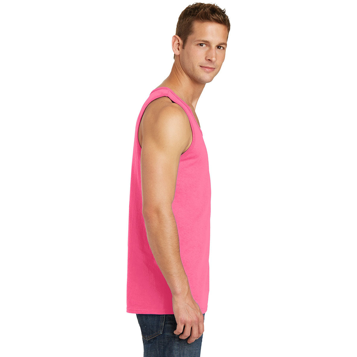 Athletic Heather Tank Tops - Port & Company - Soft Cotton