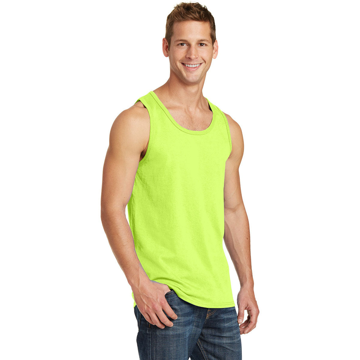 Athletic Heather Tank Tops - Port & Company - Soft Cotton