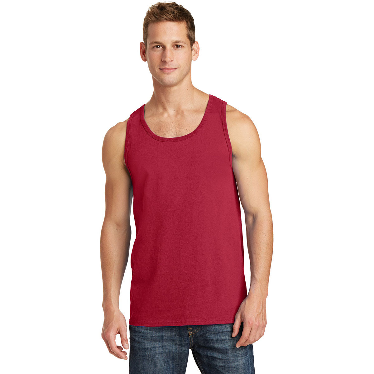 Athletic Heather Tank Tops - Port & Company - Soft Cotton