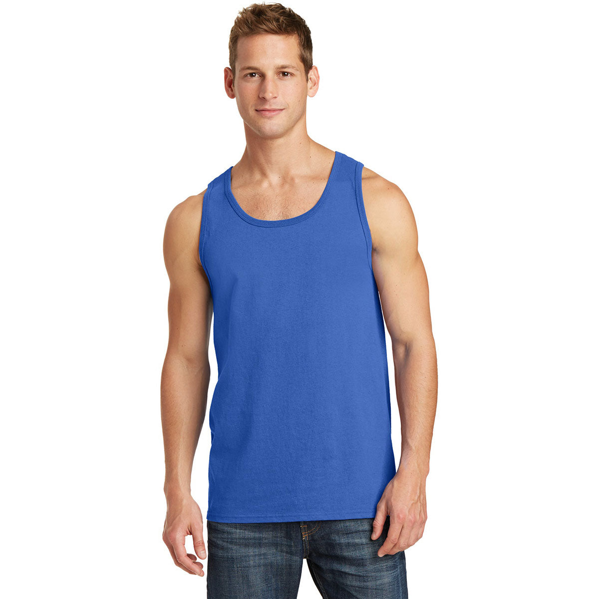 Athletic Heather Tank Tops - Port & Company - Soft Cotton