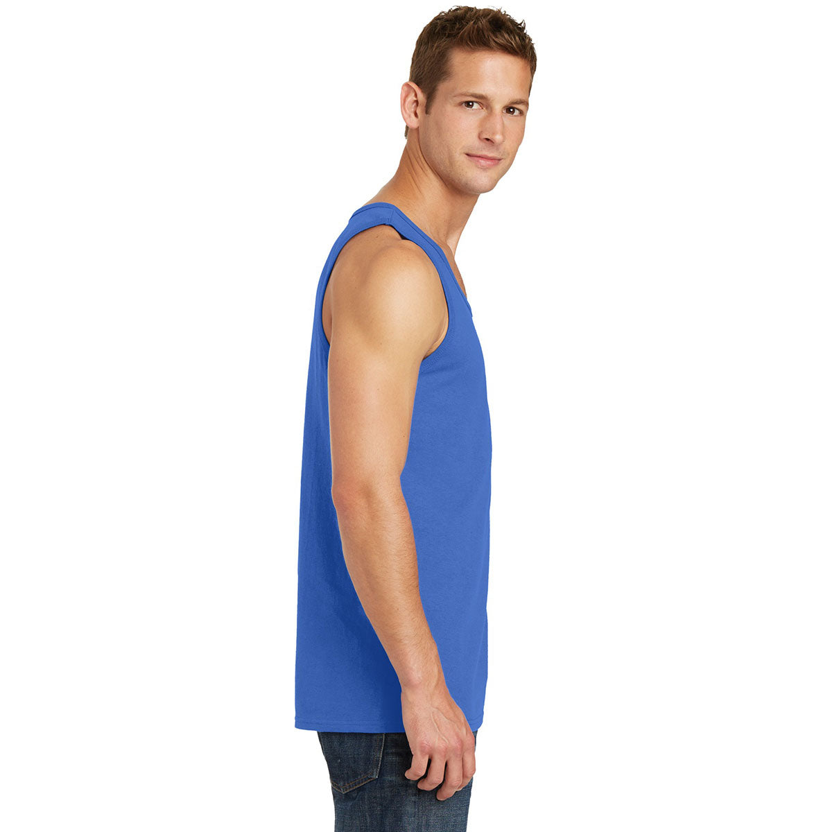 Athletic Heather Tank Tops - Port & Company - Soft Cotton