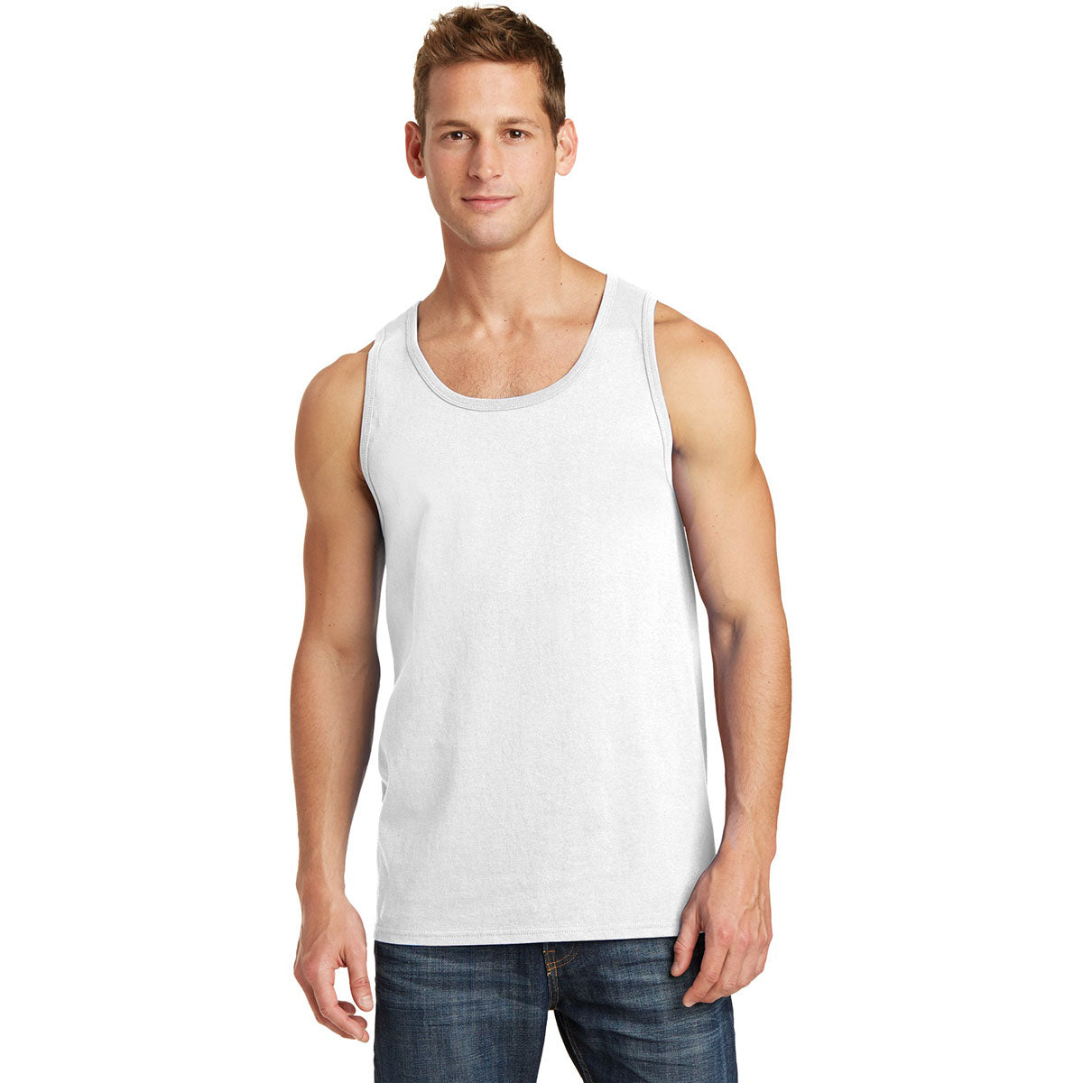 Athletic Heather Tank Tops - Port & Company - Soft Cotton