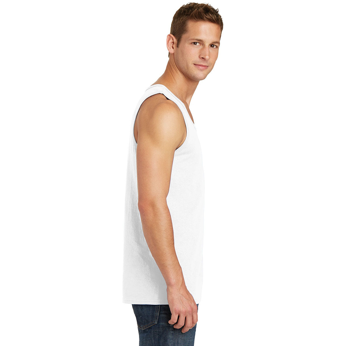 Athletic Heather Tank Tops - Port & Company - Soft Cotton
