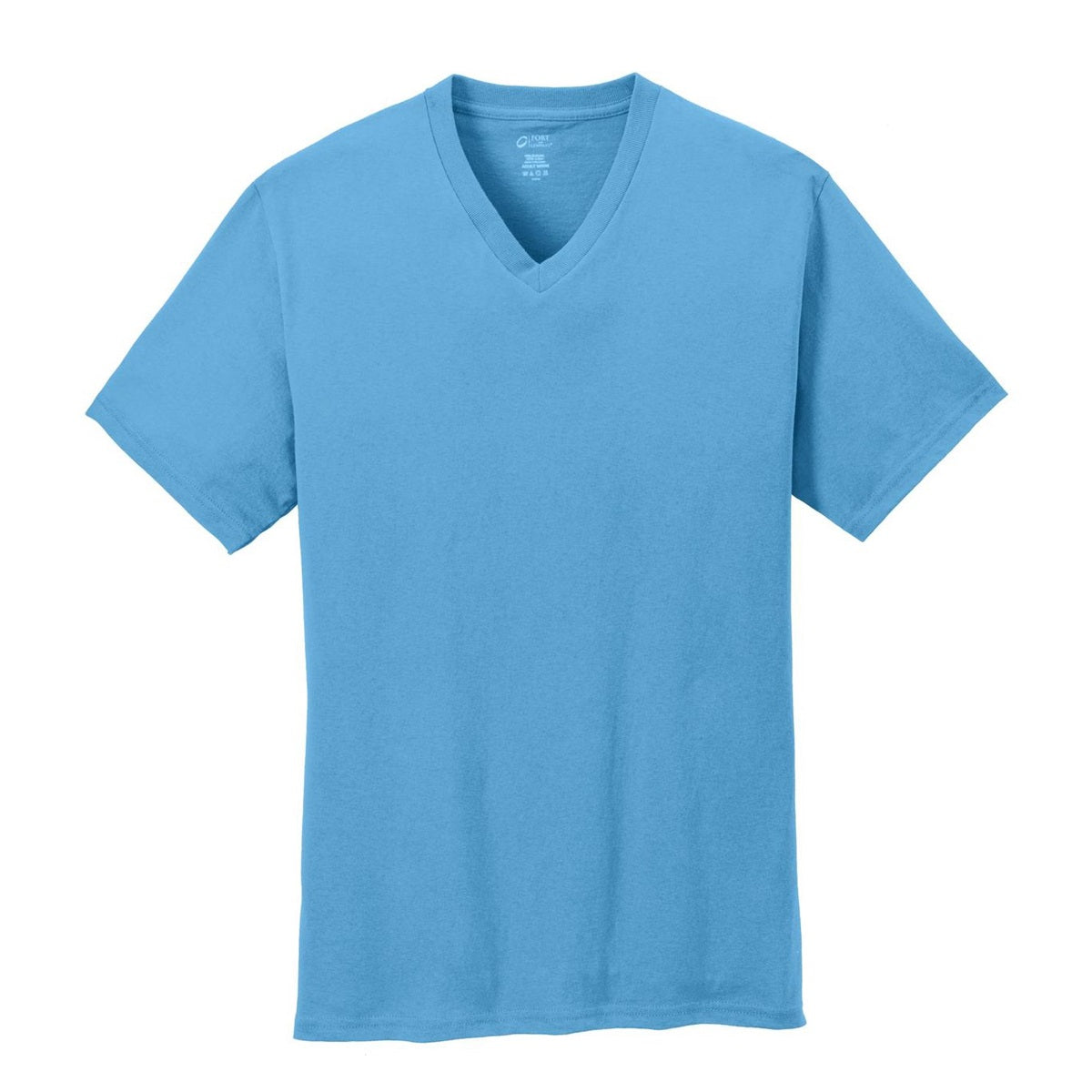 Dark Heather Grey T-Shirt - Port & Company - Stylish V-Neck