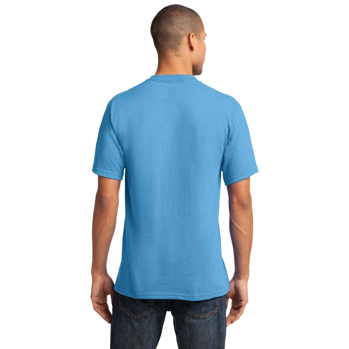Dark Heather Grey T-Shirt - Port & Company - Stylish V-Neck