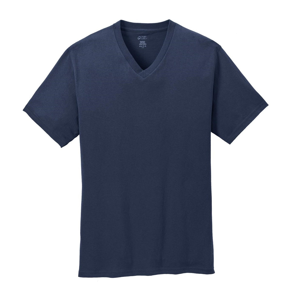 Dark Heather Grey T-Shirt - Port & Company - Stylish V-Neck