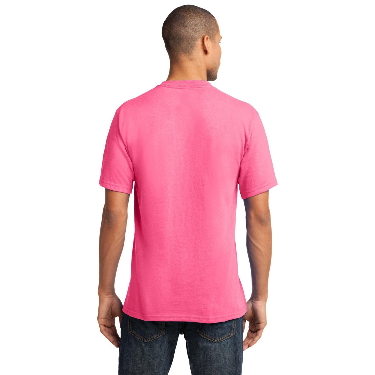 Dark Heather Grey T-Shirt - Port & Company - Stylish V-Neck