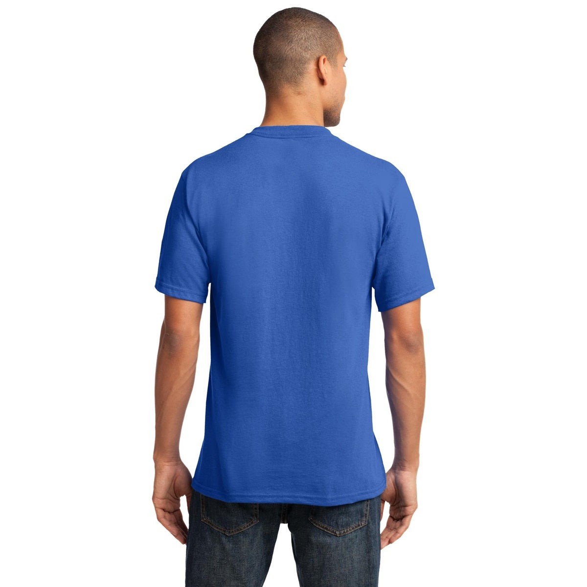 Dark Heather Grey T-Shirt - Port & Company - Stylish V-Neck