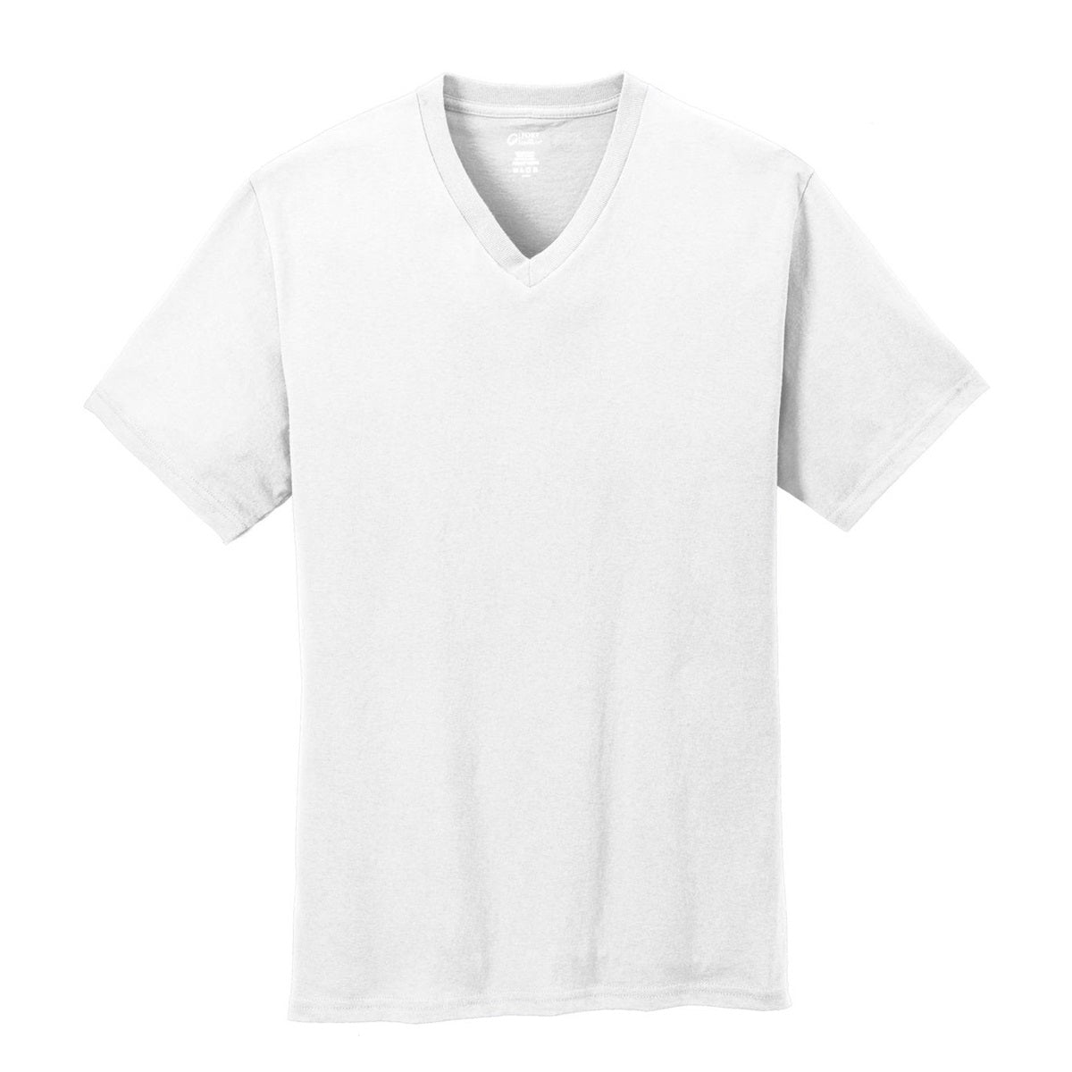 Dark Heather Grey T-Shirt - Port & Company - Stylish V-Neck