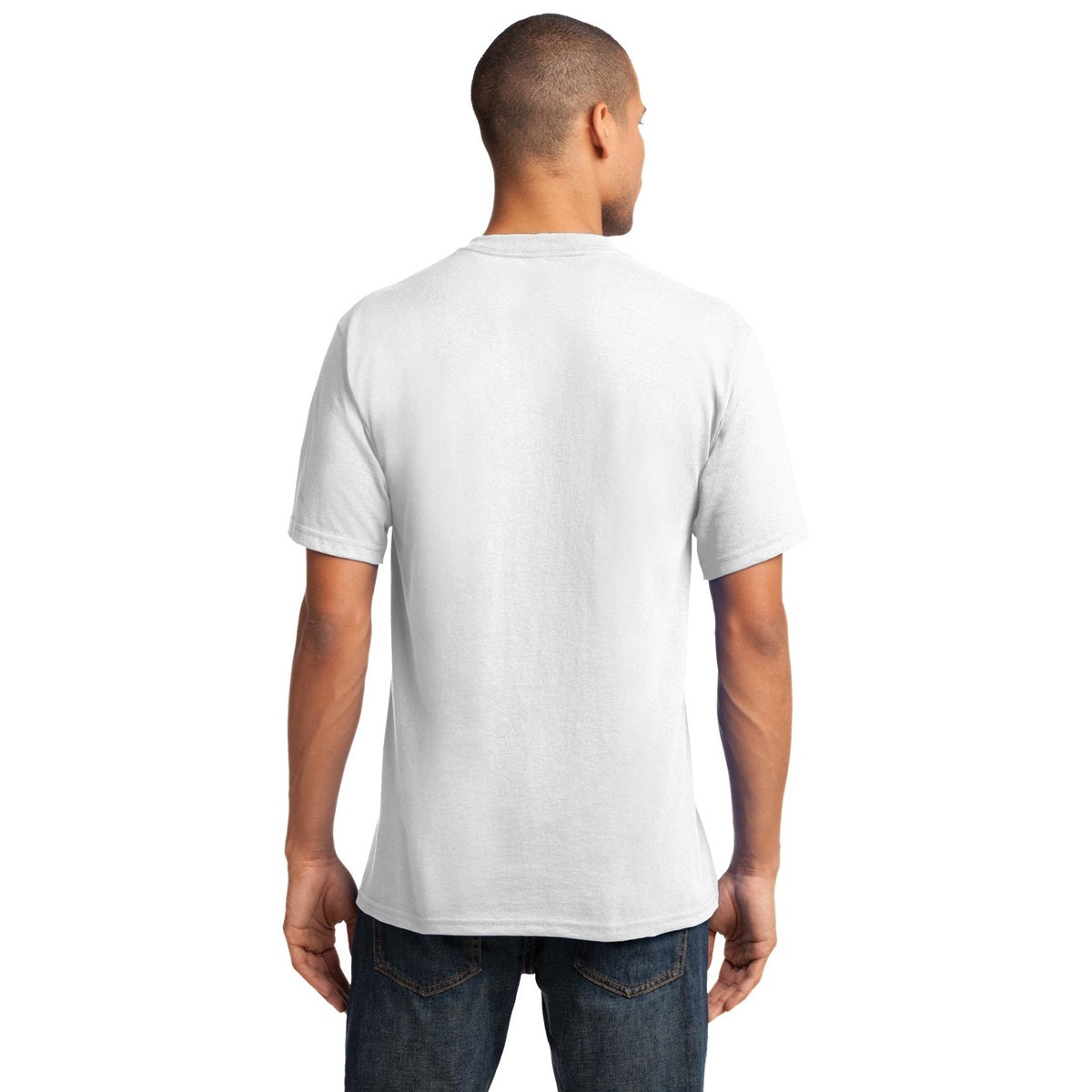 Dark Heather Grey T-Shirt - Port & Company - Stylish V-Neck