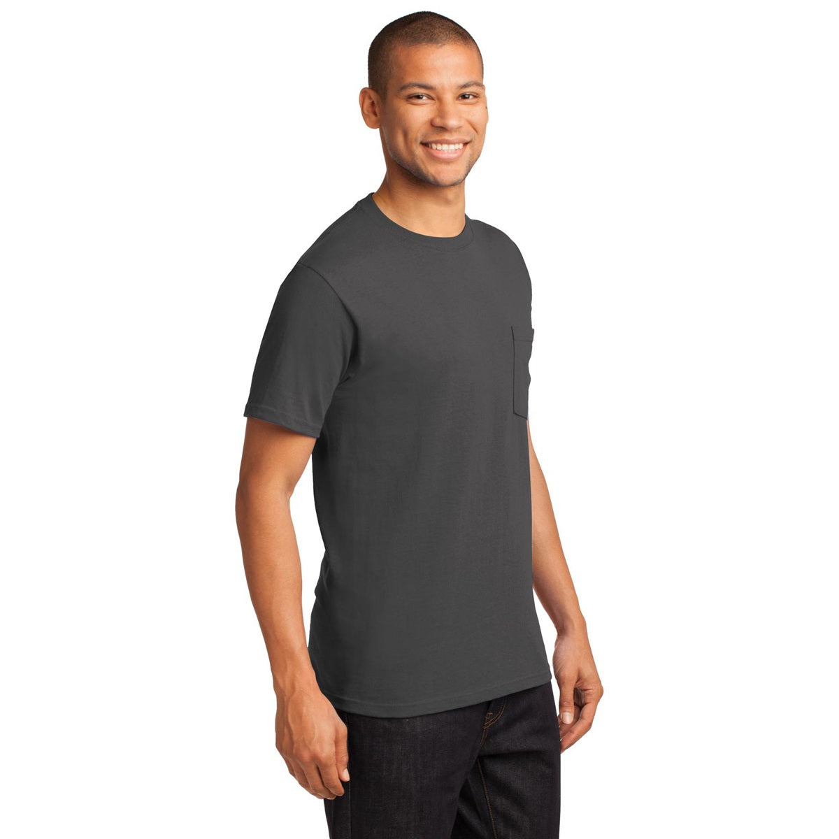 White T-Shirts - Port & Company - Soft Cotton Tee