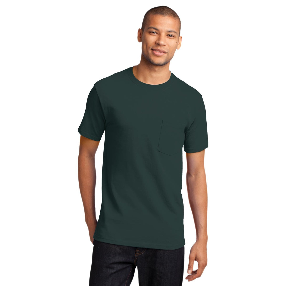 White T-Shirts - Port & Company - Soft Cotton Tee