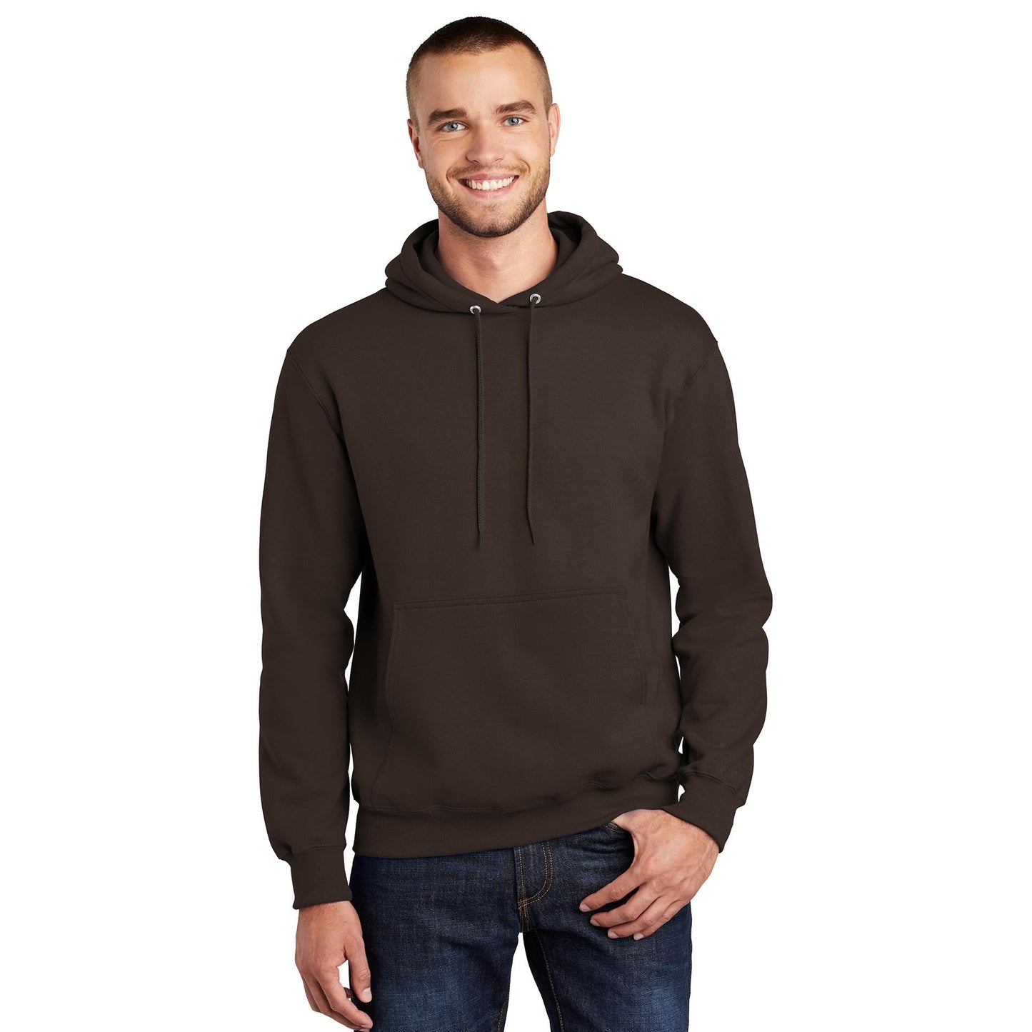 Dark Heather Grey Sweatshirts - Port & Company - Fleece Quality
