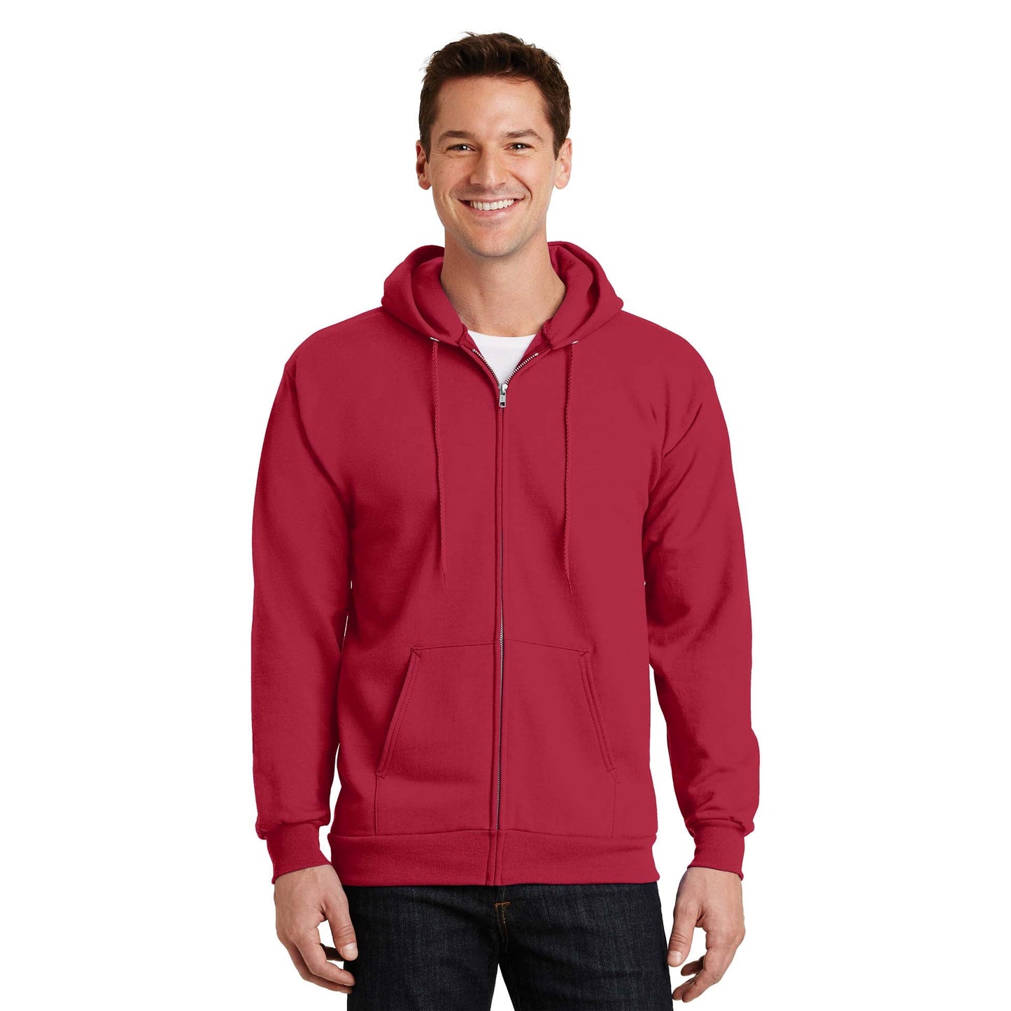 Ash Sweatshirts - Cozy Zip Hoodie - Port & Company - Fleece