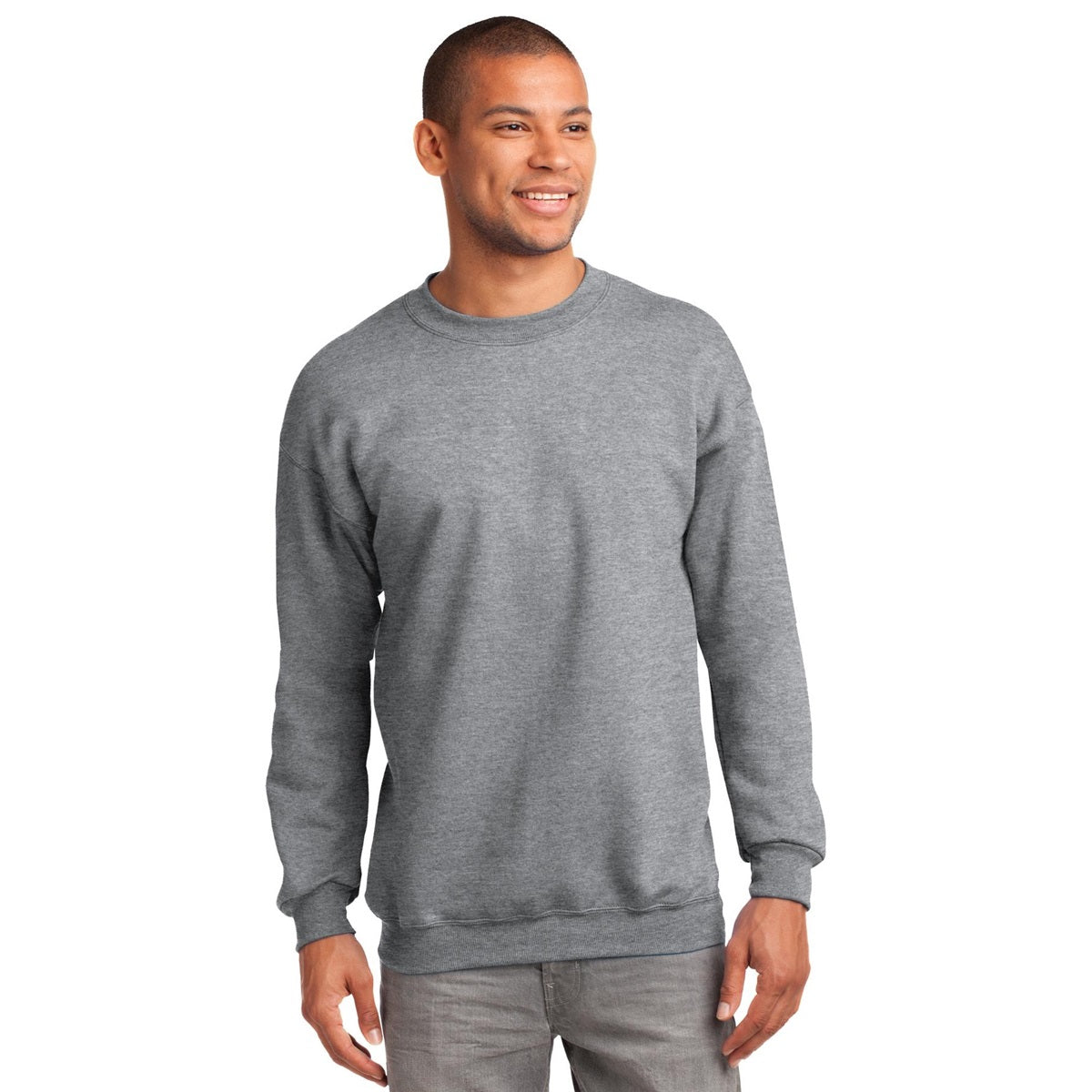 White Sweatshirts - Port & Company - Cozy Fleece - Comfort