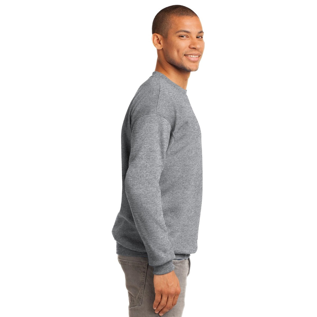 White Sweatshirts - Port & Company - Cozy Fleece - Comfort