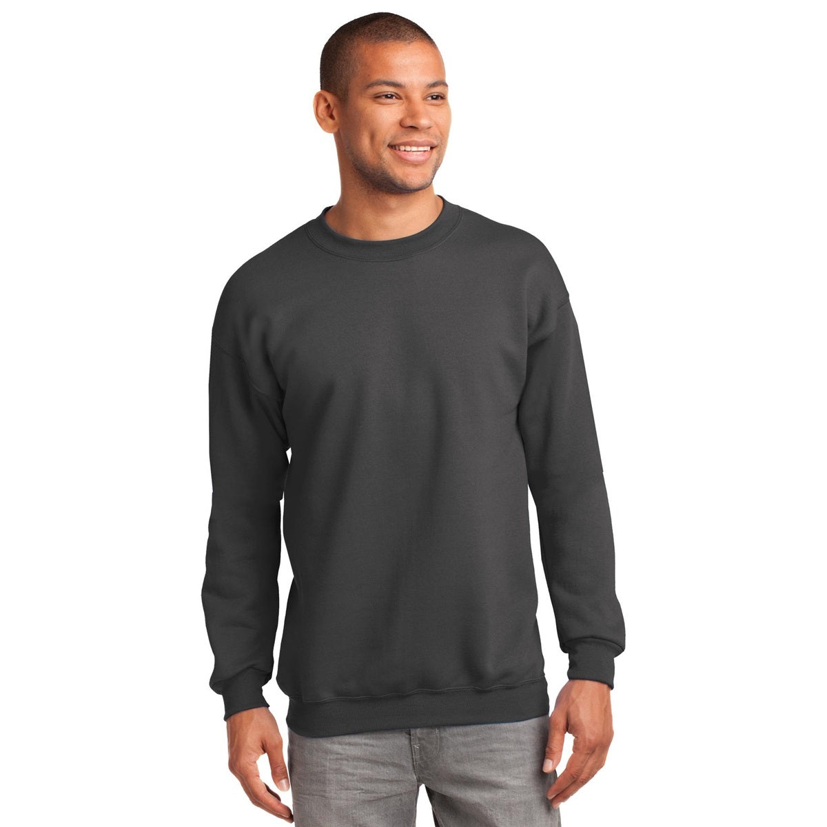 White Sweatshirts - Port & Company - Cozy Fleece - Comfort