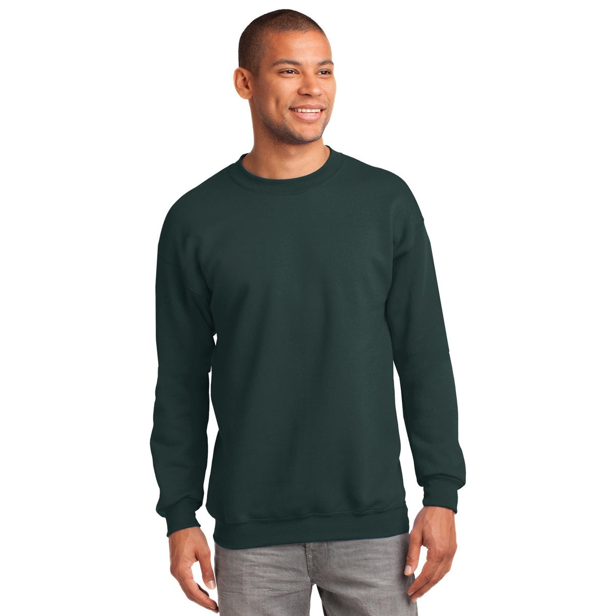 White Sweatshirts - Port & Company - Cozy Fleece - Comfort
