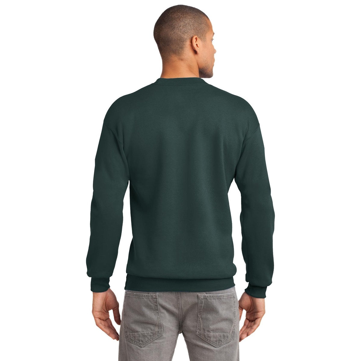 White Sweatshirts - Port & Company - Cozy Fleece - Comfort