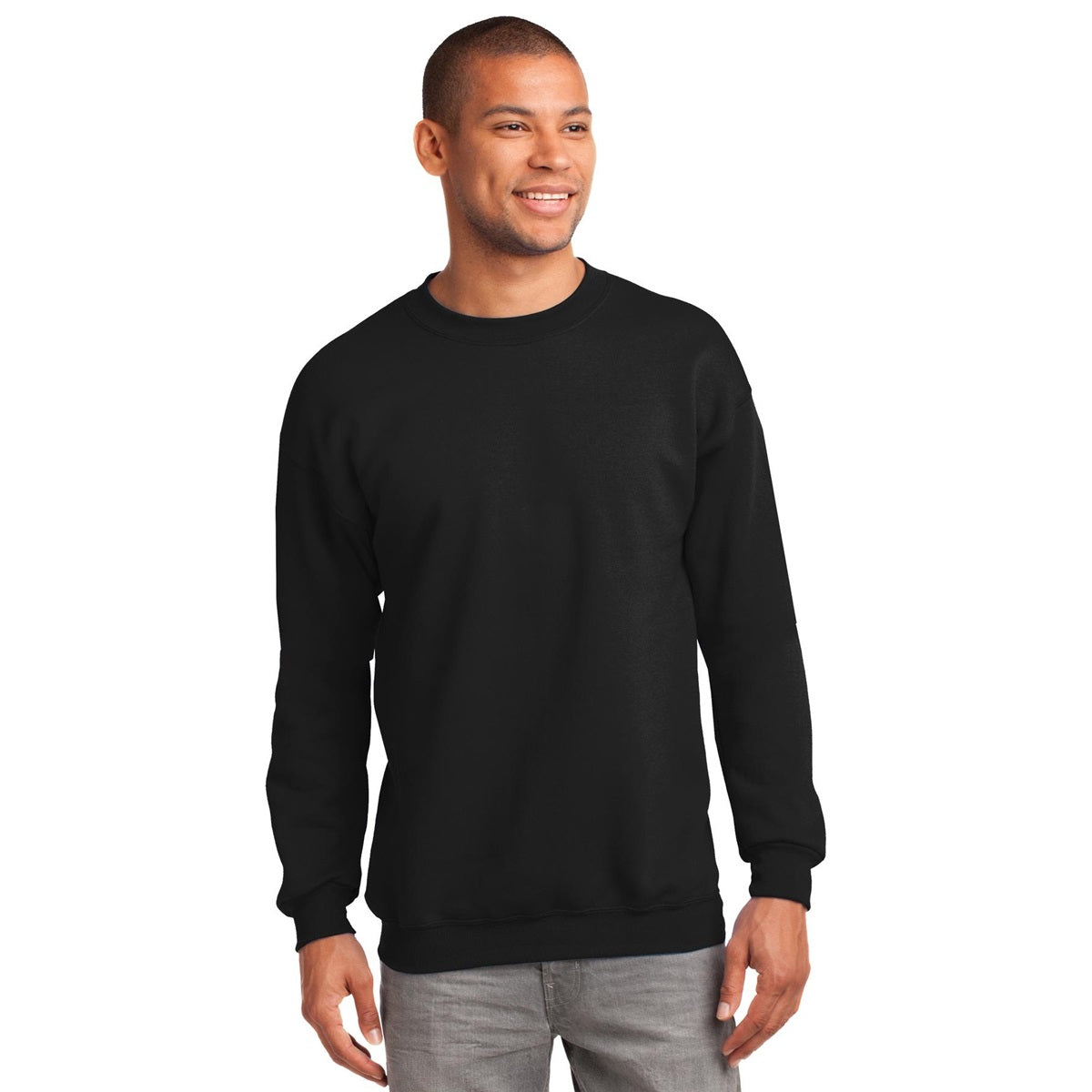 White Sweatshirts - Port & Company - Cozy Fleece - Comfort