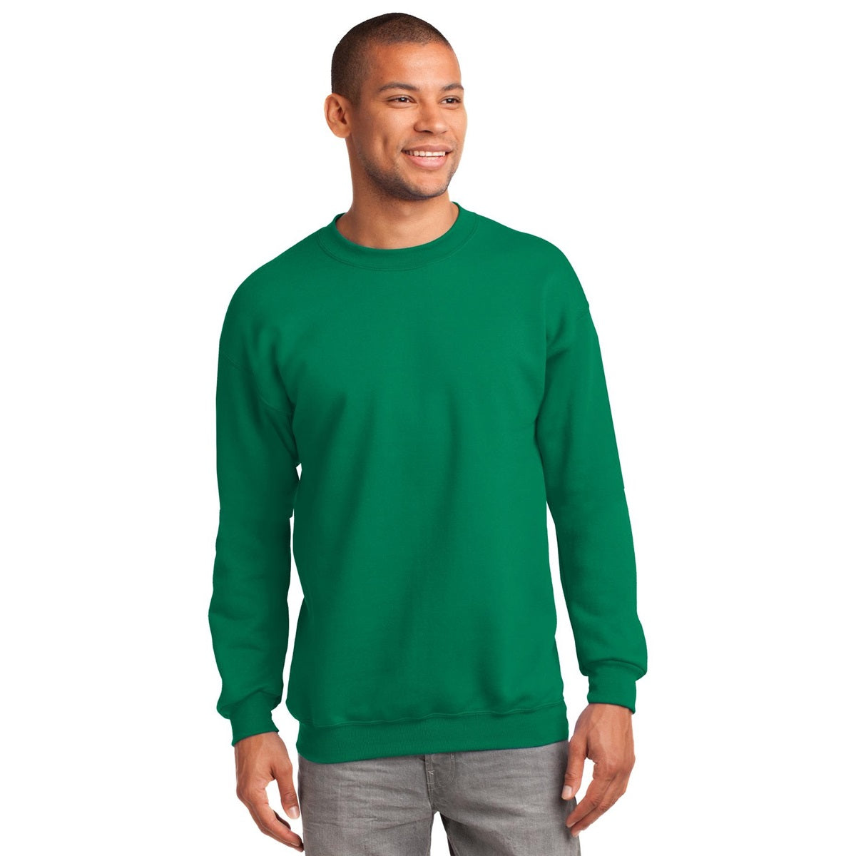 White Sweatshirts - Port & Company - Cozy Fleece - Comfort