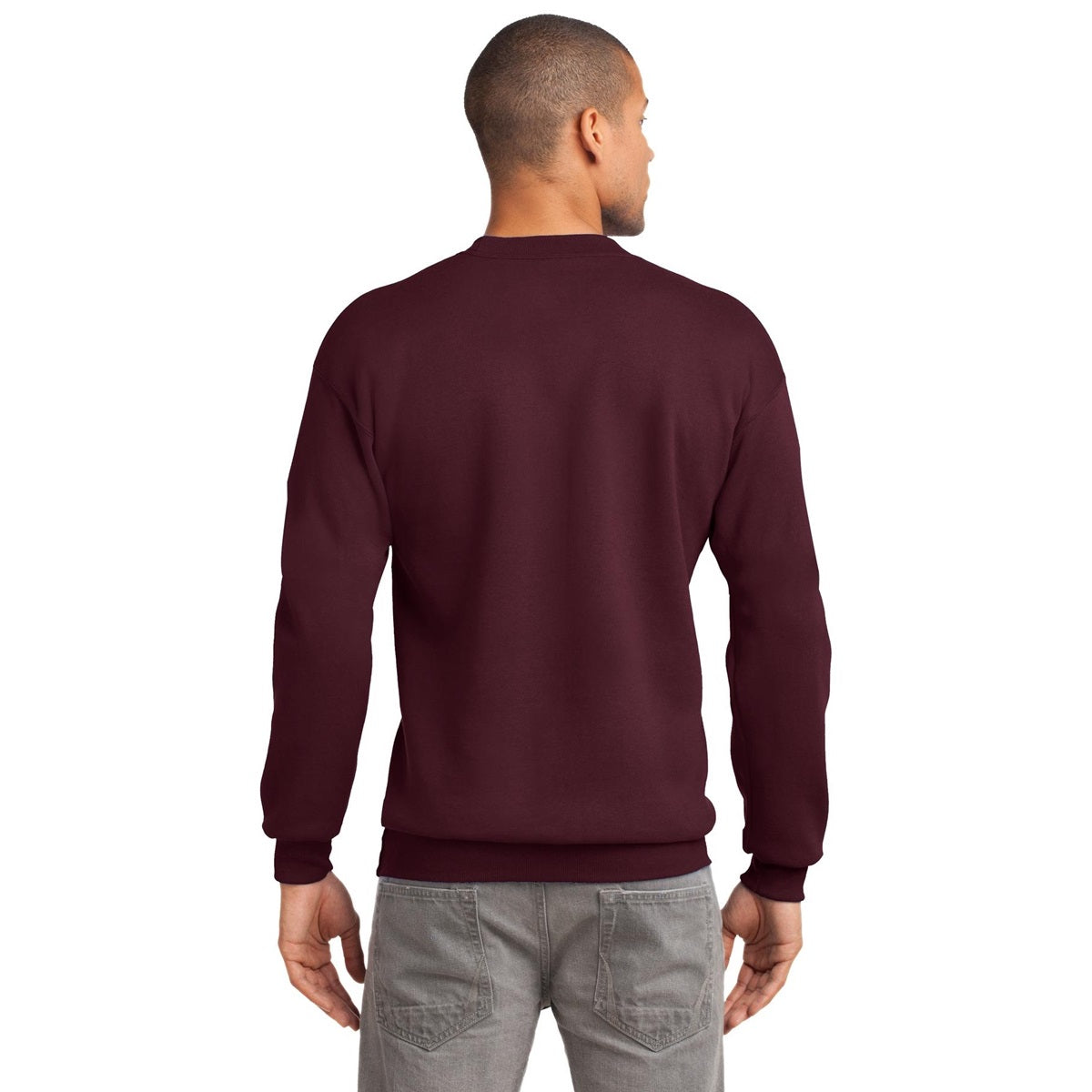 White Sweatshirts - Port & Company - Cozy Fleece - Comfort