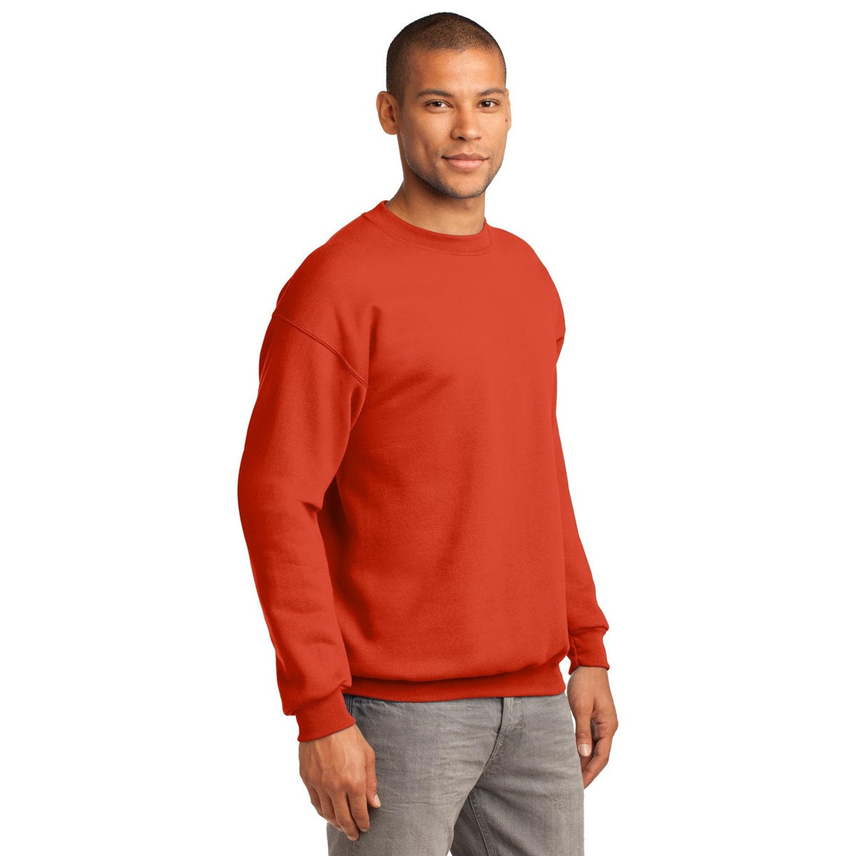 White Sweatshirts - Port & Company - Cozy Fleece - Comfort