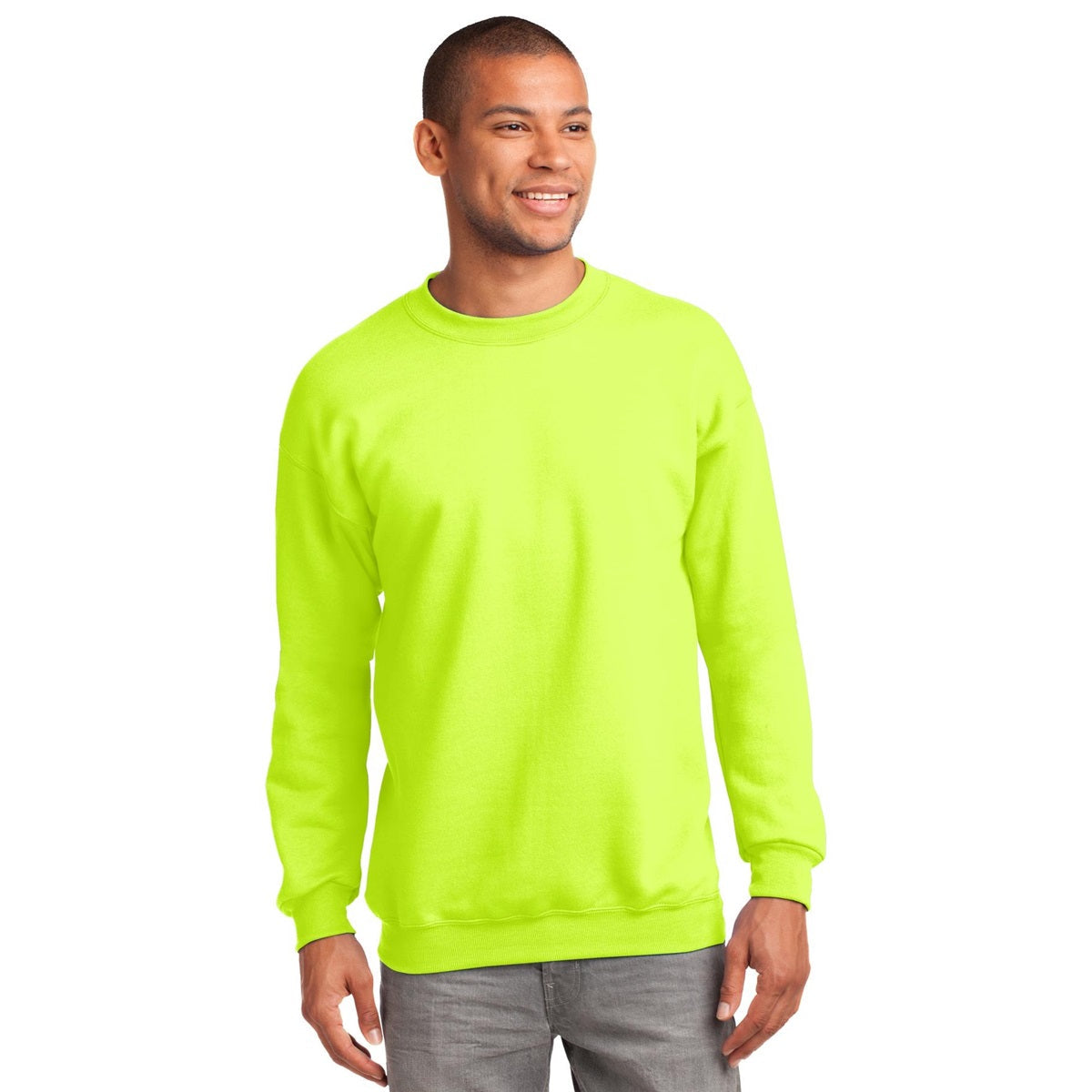 White Sweatshirts - Port & Company - Cozy Fleece - Comfort