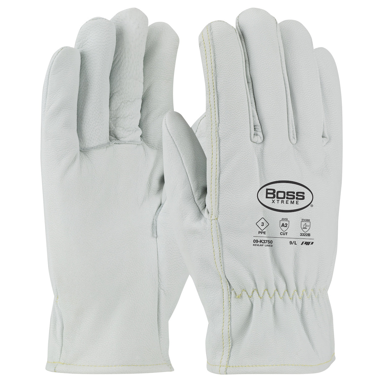 Kevlar Liner Leather Gloves - PIP - Goatskin Comfort