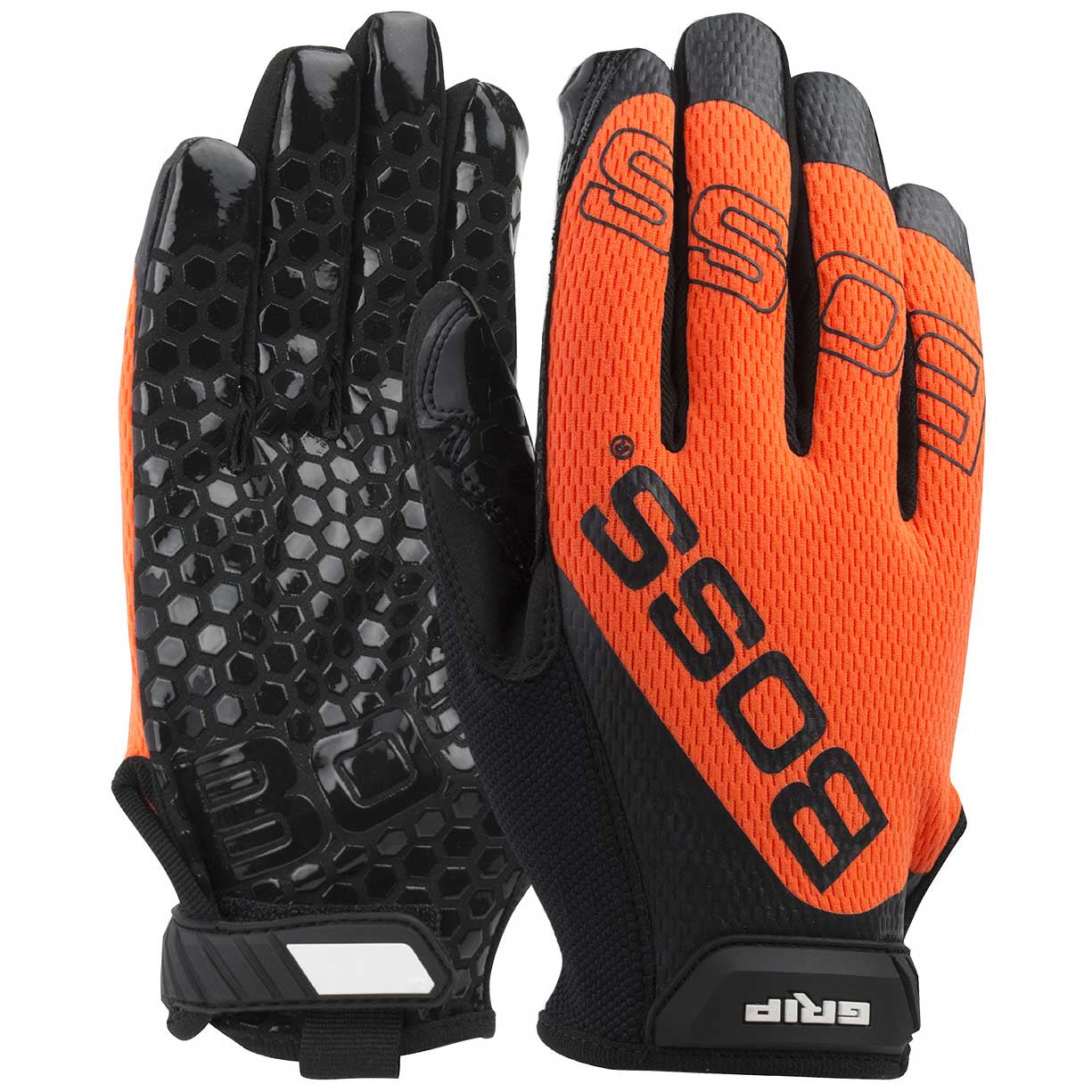 Hi-Vis Orange Gloves - PIP - Synthetic Microfiber