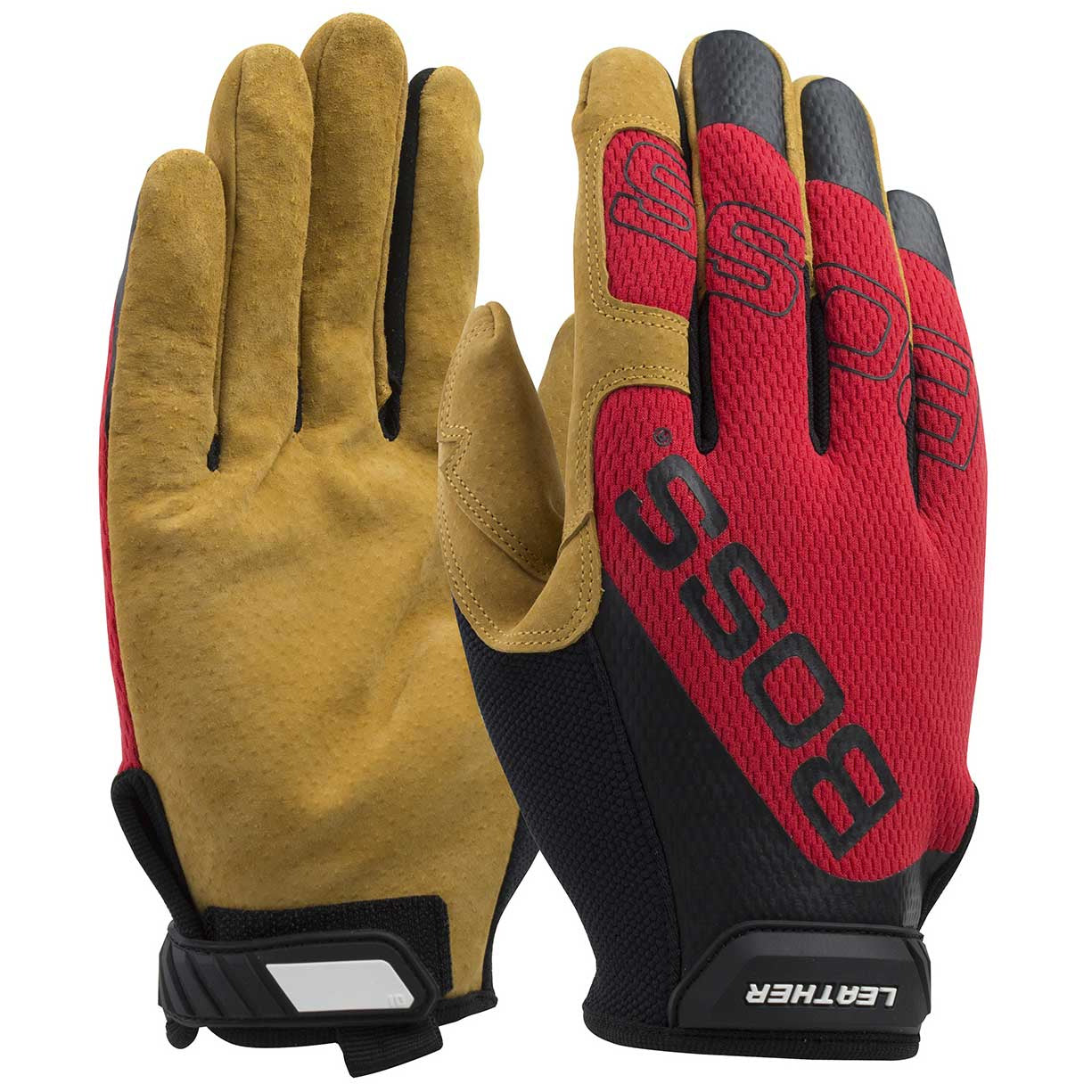 Red Performance Gloves - PIP - Premium Pigskin Quality