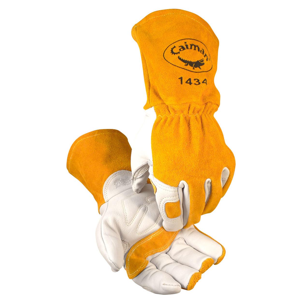 Yellow Leather Gloves - PIP - Durable Comfort
