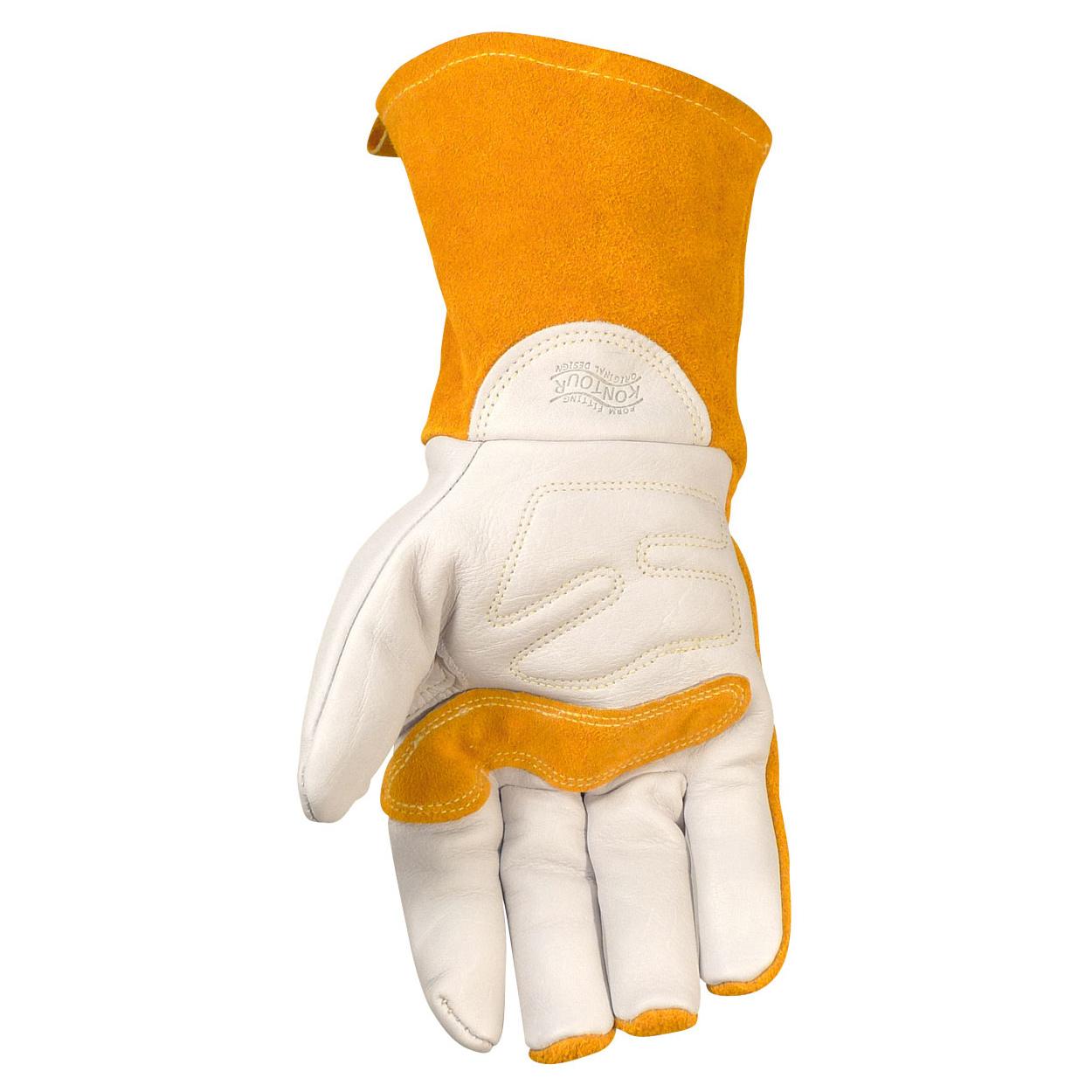 Yellow Leather Gloves - PIP - Durable Comfort