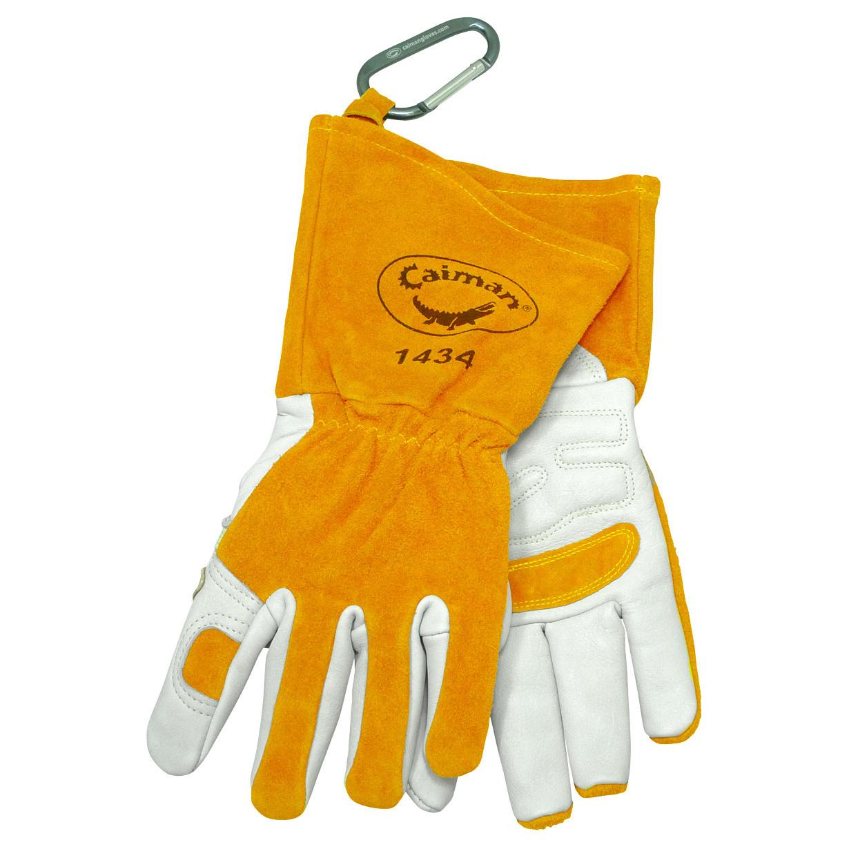 Yellow Leather Gloves - PIP - Durable Comfort