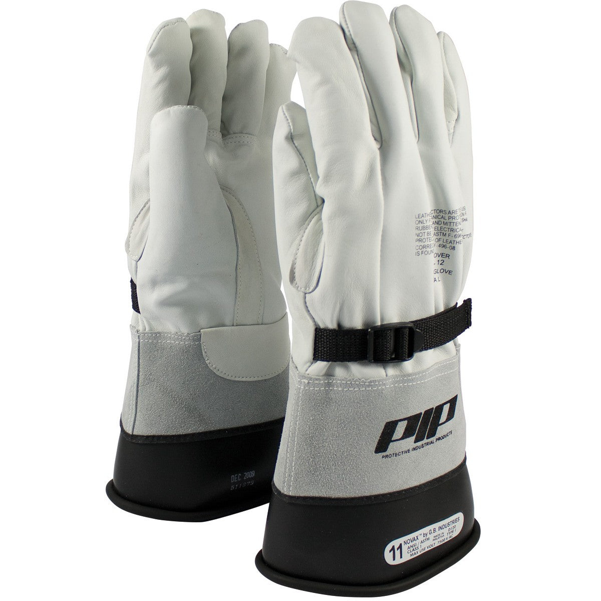 Gauntlet Cuffs Leather Gloves - PIP - Goatskin Protection
