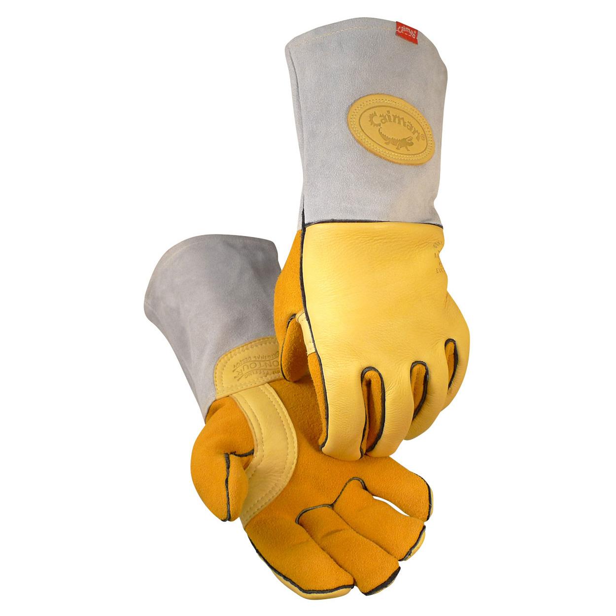 Yellow Leather Gloves - PIP - Durable Elk Skin