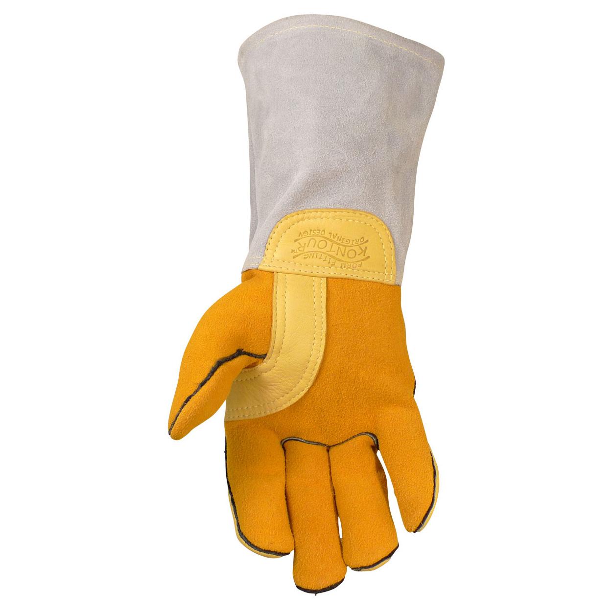 Yellow Leather Gloves - PIP - Durable Elk Skin