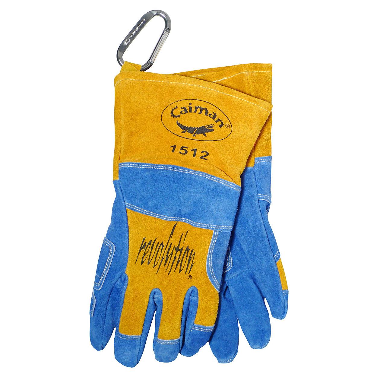 Blue Leather Gloves - PIP - Insulated Design