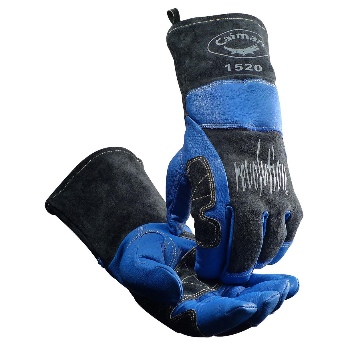 Blue Leather Gloves - PIP - Insulated Goat Grain Gloves