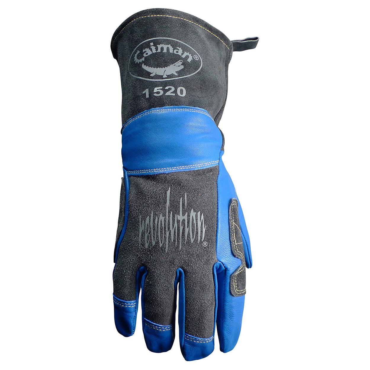 Blue Leather Gloves - PIP - Insulated Goat Grain Gloves