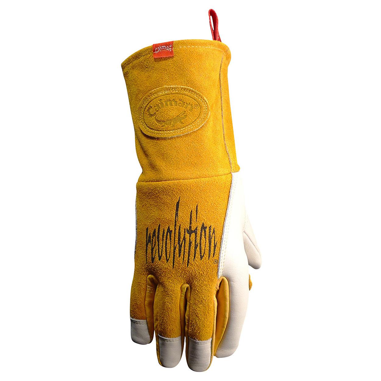 Yellow Leather Gloves - PIP - Insulated Design