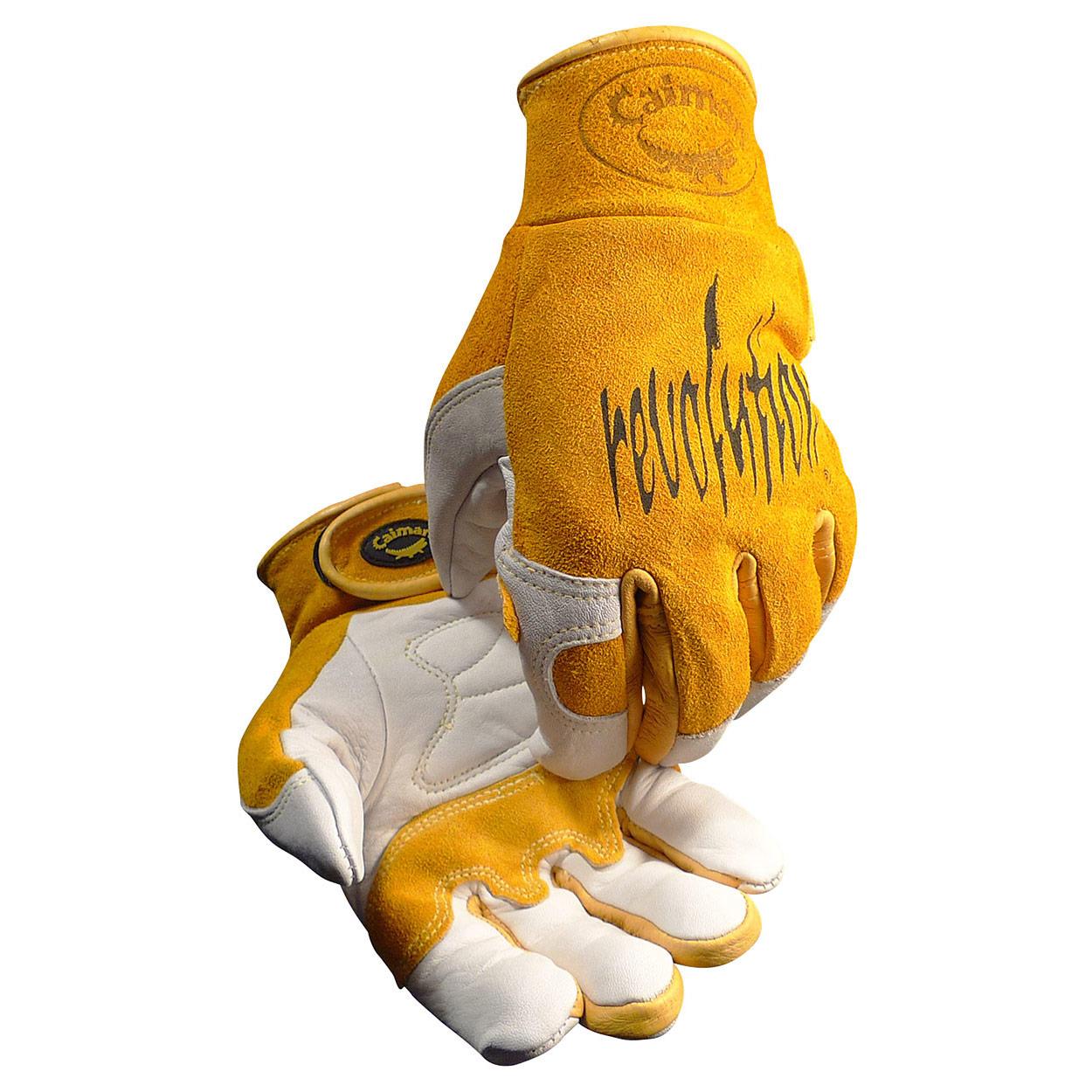 Yellow Leather Gloves - PIP - Unlined Cowhide Comfort